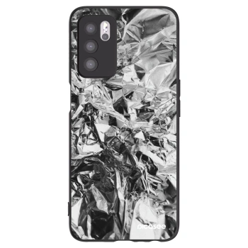 Picasee Μαύρη θήκη σιλικόνης για OPPO A16s - Chrome