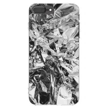 Picasee διαφανής θήκη σιλικόνης Apple iPhone 8 Plus - Chrome