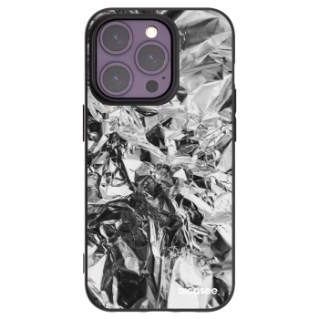 Picasee Μαύρη θήκη σιλικόνης για Apple iPhone 14 Pro - Chrome