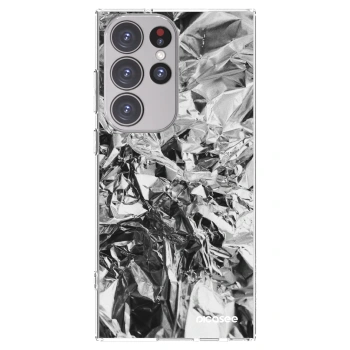 Picasee διαφανής θήκη σιλικόνης Samsung Galaxy S23 Ultra 5G - Chrome