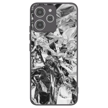 Picasee Μαύρη θήκη σιλικόνης για Xiaomi Redmi 12 4G - Chrome