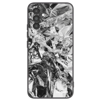 Picasee Μαύρη θήκη σιλικόνης για Samsung Galaxy A04s A047F - Chrome
