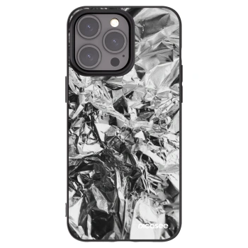 Picasee Μαύρη θήκη σιλικόνης για Apple iPhone 15 Pro Max - Chrome