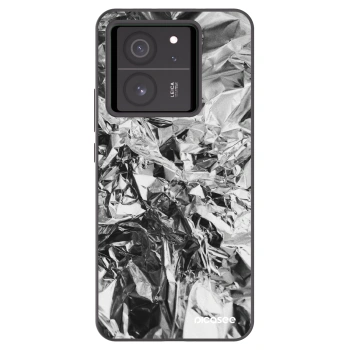 Picasee Μαύρη θήκη σιλικόνης για Xiaomi 13T Pro - Chrome