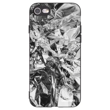 Picasee Μαύρη θήκη σιλικόνης για Apple iPhone 7 - Chrome