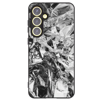 Picasee Μαύρη θήκη σιλικόνης για Samsung Galaxy S24 FE S721B - Chrome