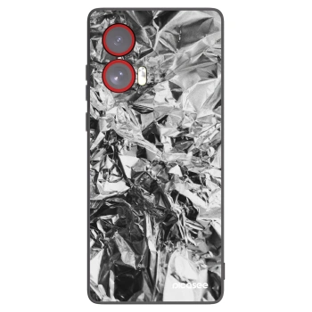 Picasee Μαύρη θήκη σιλικόνης για Motorola Edge 50 Fusion - Chrome