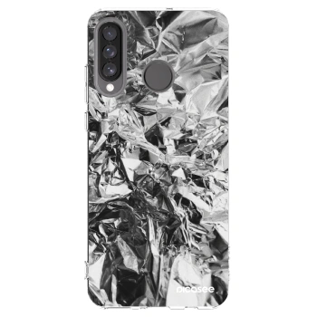 Picasee διαφανής θήκη σιλικόνης Huawei P30 Lite - Chrome