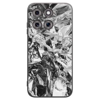 Picasee Μαύρη θήκη σιλικόνης για Motorola Moto G77 - Chrome