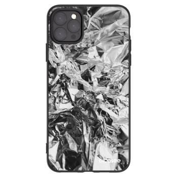 Picasee Μαύρη θήκη σιλικόνης για Apple iPhone 11 Pro Max - Chrome