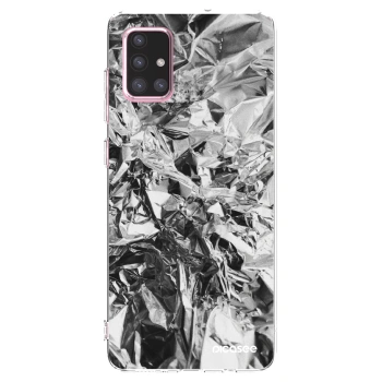 Picasee διαφανής θήκη σιλικόνης Samsung Galaxy A71 A715F - Chrome