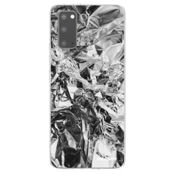 Picasee διαφανής θήκη σιλικόνης Samsung Galaxy S20 G980F - Chrome