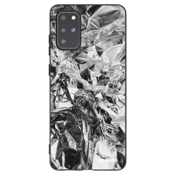 Picasee Μαύρη θήκη σιλικόνης για Samsung Galaxy S20+ G985F - Chrome