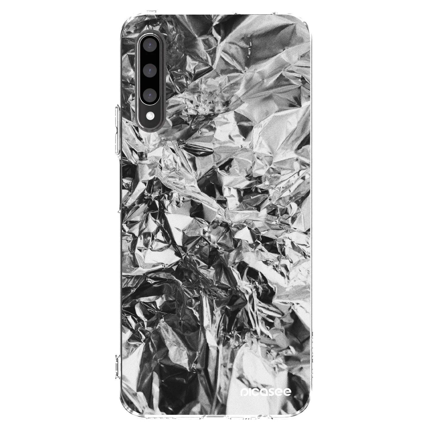 Picasee διαφανής θήκη σιλικόνης Honor 9X Pro - Chrome