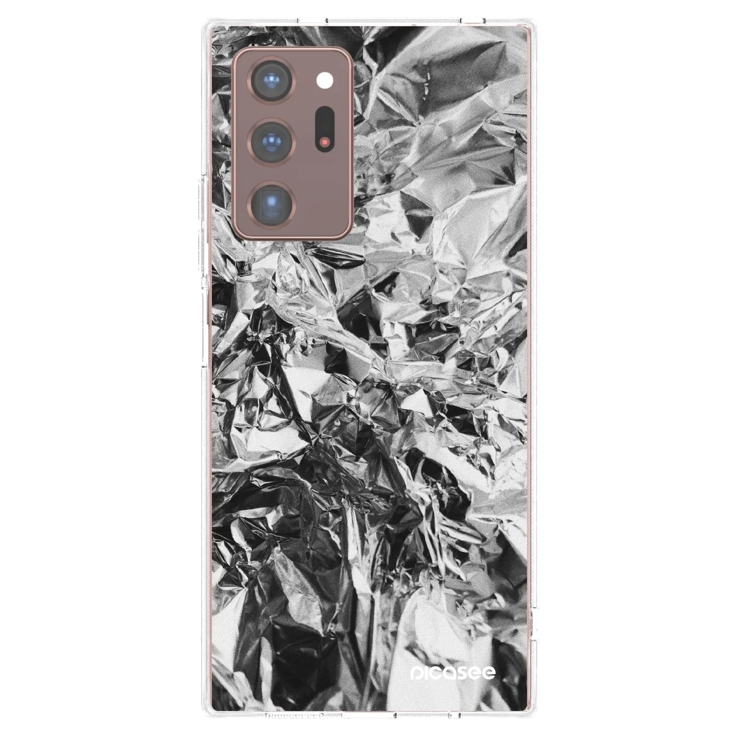 Picasee διαφανής θήκη σιλικόνης Samsung Galaxy Note 20 Ultra - Chrome