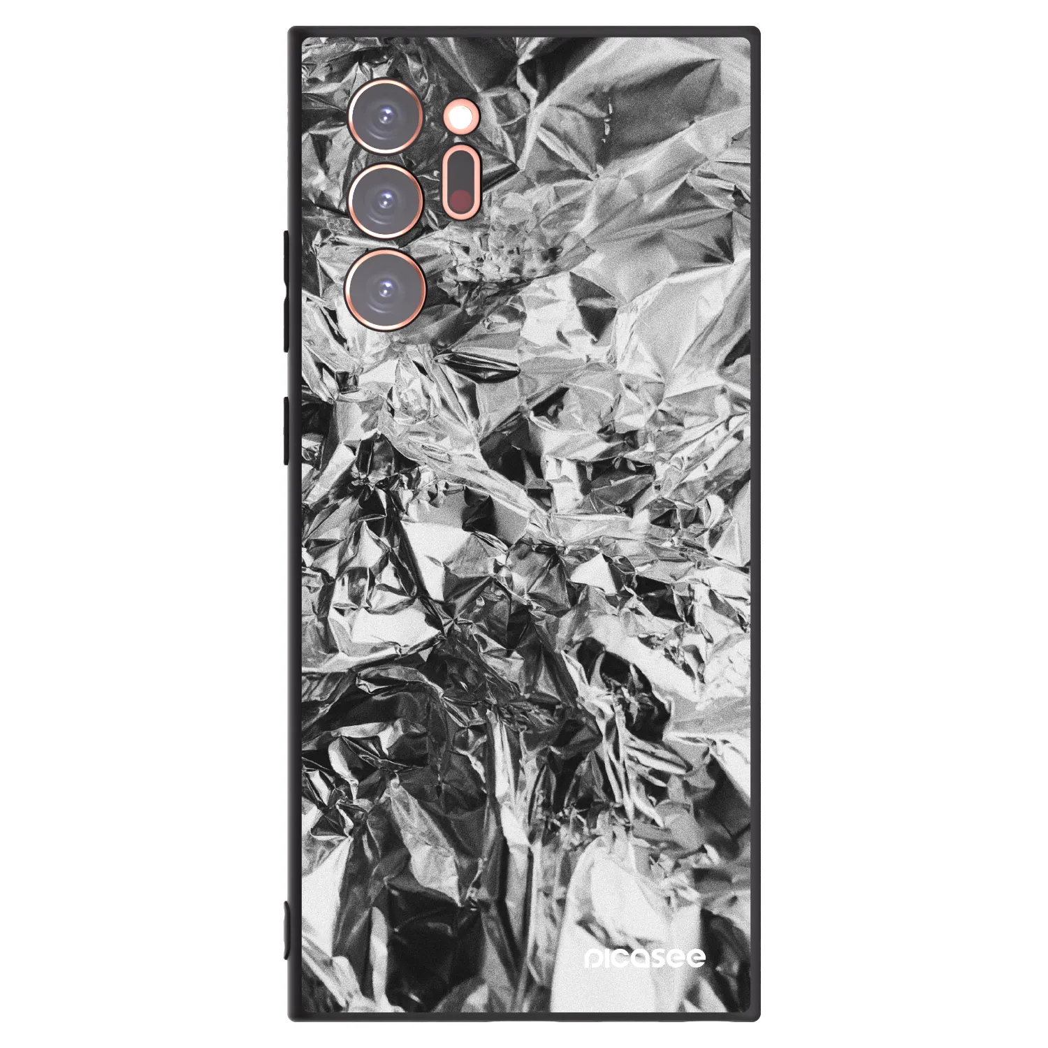 Picasee Μαύρη θήκη σιλικόνης για Samsung Galaxy Note 20 Ultra - Chrome