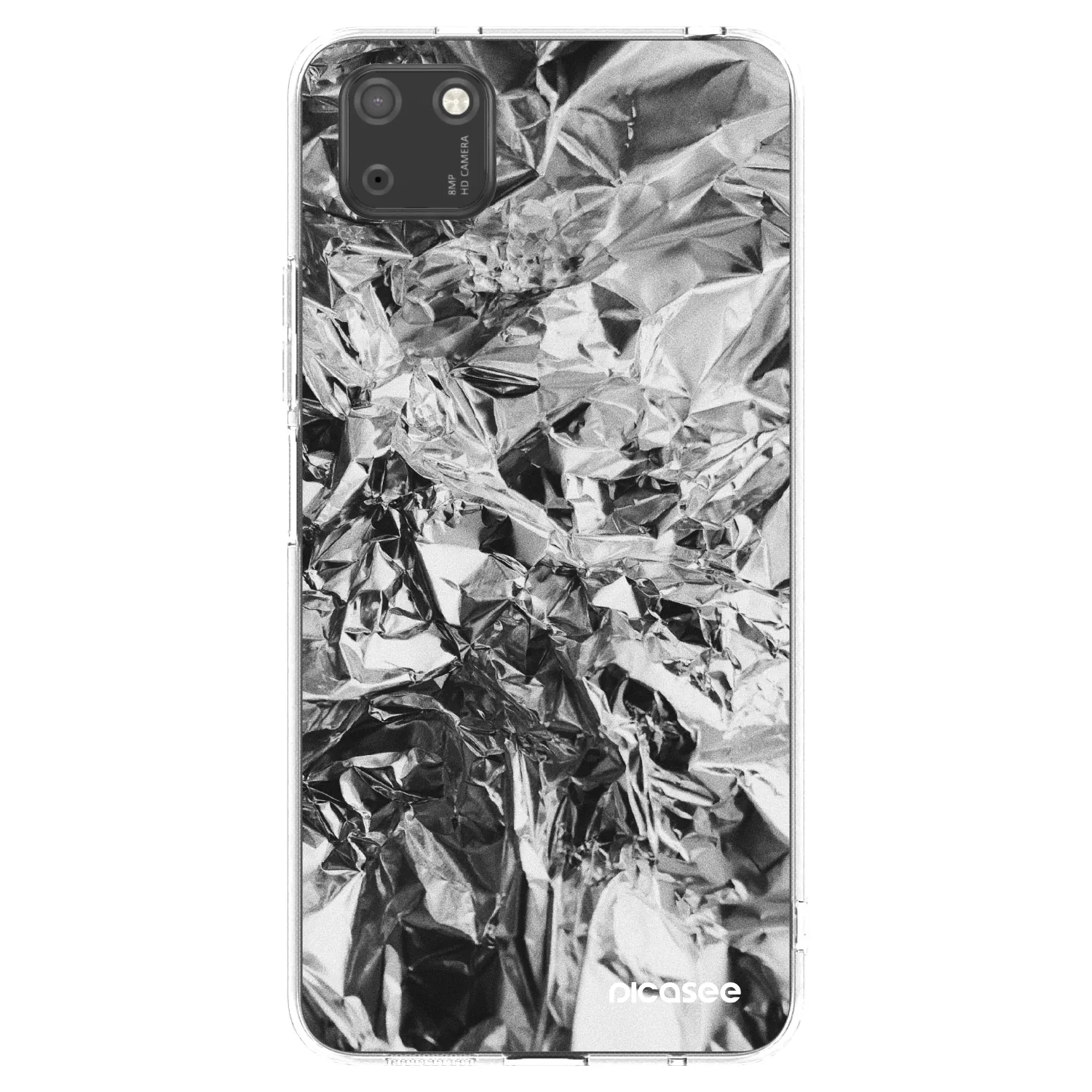 Picasee διαφανής θήκη σιλικόνης Huawei Y5P - Chrome