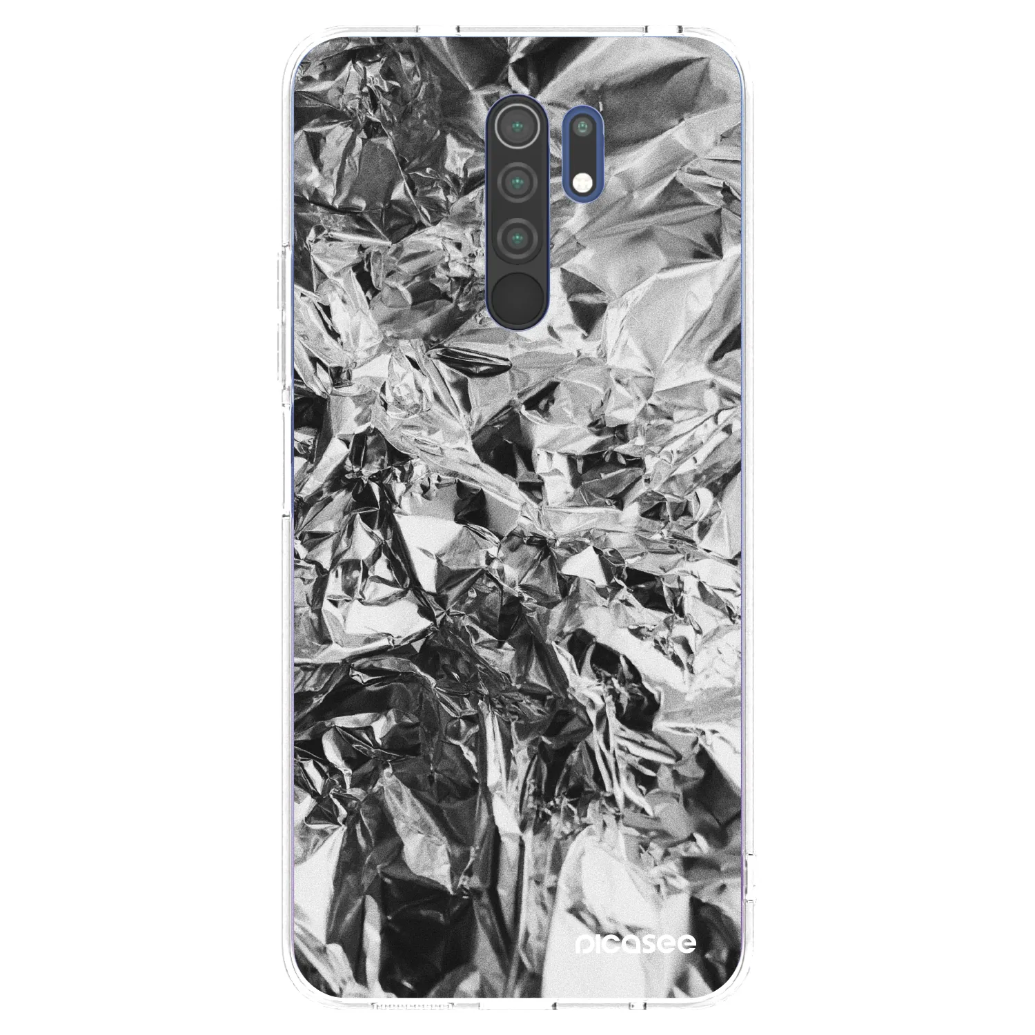 Picasee διαφανής θήκη σιλικόνης Xiaomi Redmi 9 - Chrome