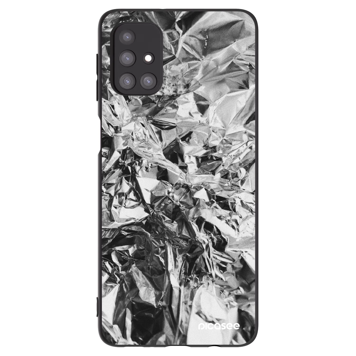 Picasee Μαύρη θήκη σιλικόνης για Samsung Galaxy M31s - Chrome