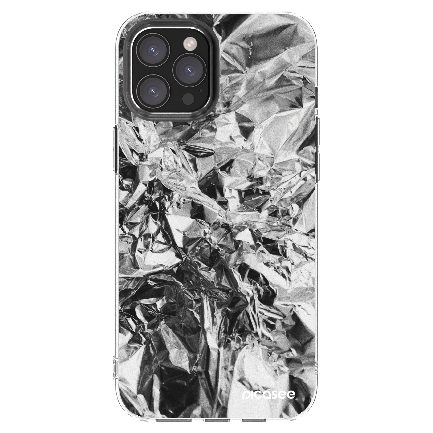 Picasee διαφανής θήκη σιλικόνης Apple iPhone 12 Pro Max - Chrome