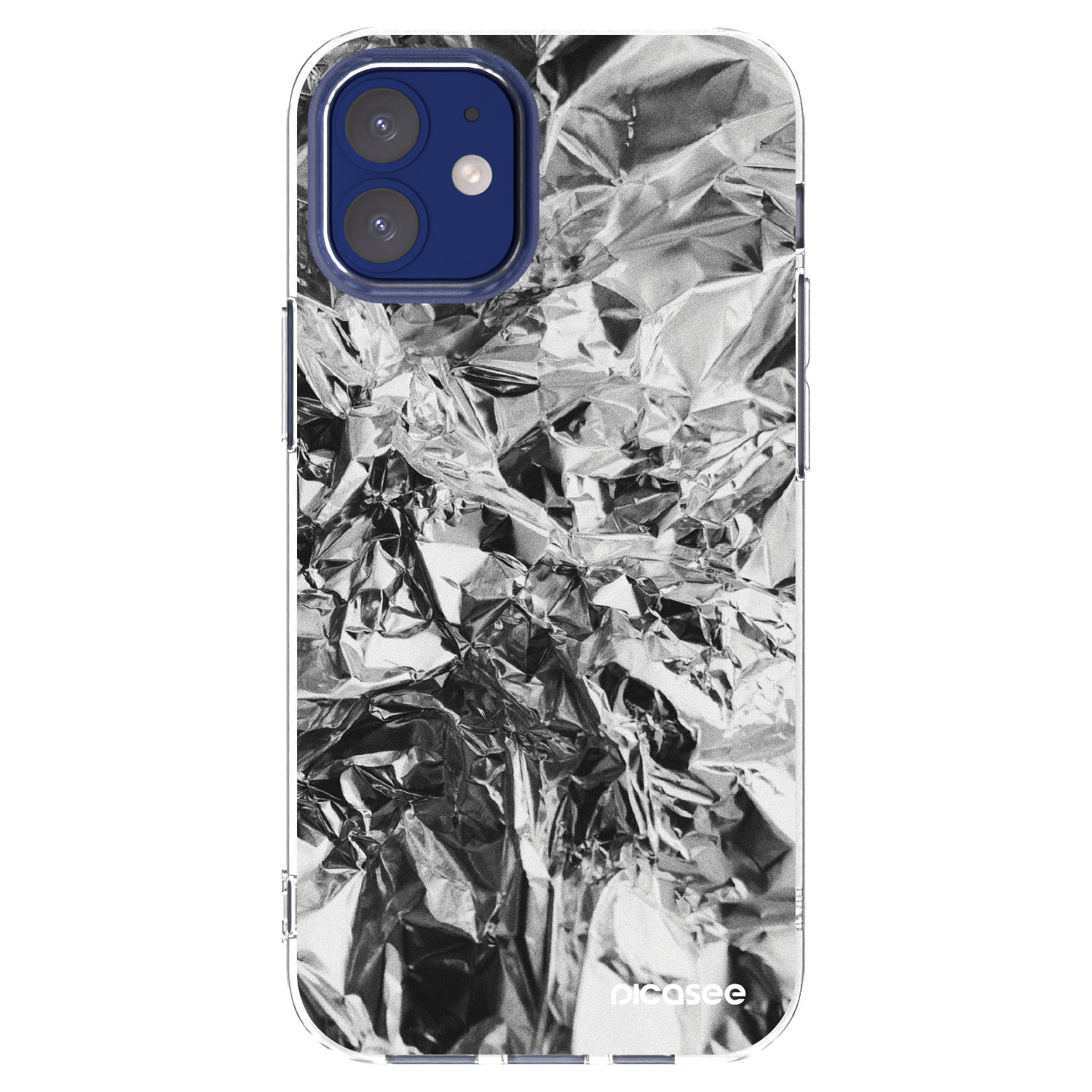 Picasee διαφανής θήκη σιλικόνης Apple iPhone 12 mini - Chrome