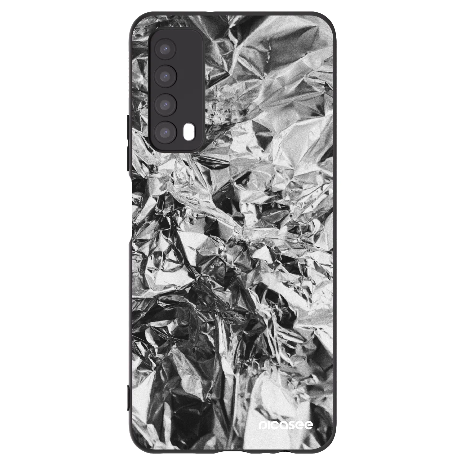 Picasee Μαύρη θήκη σιλικόνης για Huawei P Smart 2021 - Chrome