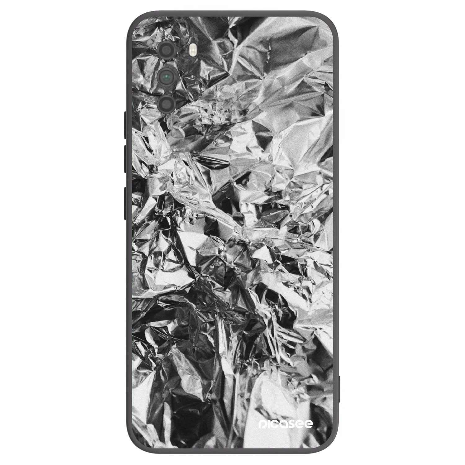 Picasee Μαύρη θήκη σιλικόνης για Xiaomi Poco M3 - Chrome