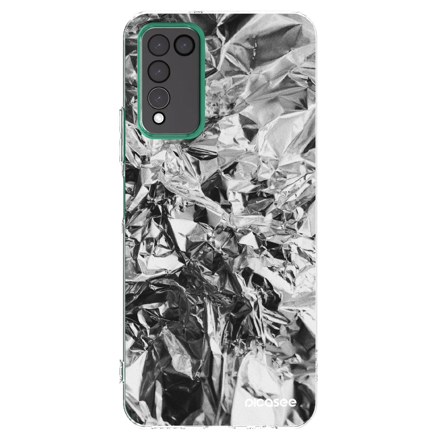 Picasee διαφανής θήκη σιλικόνης Honor 10X Lite - Chrome