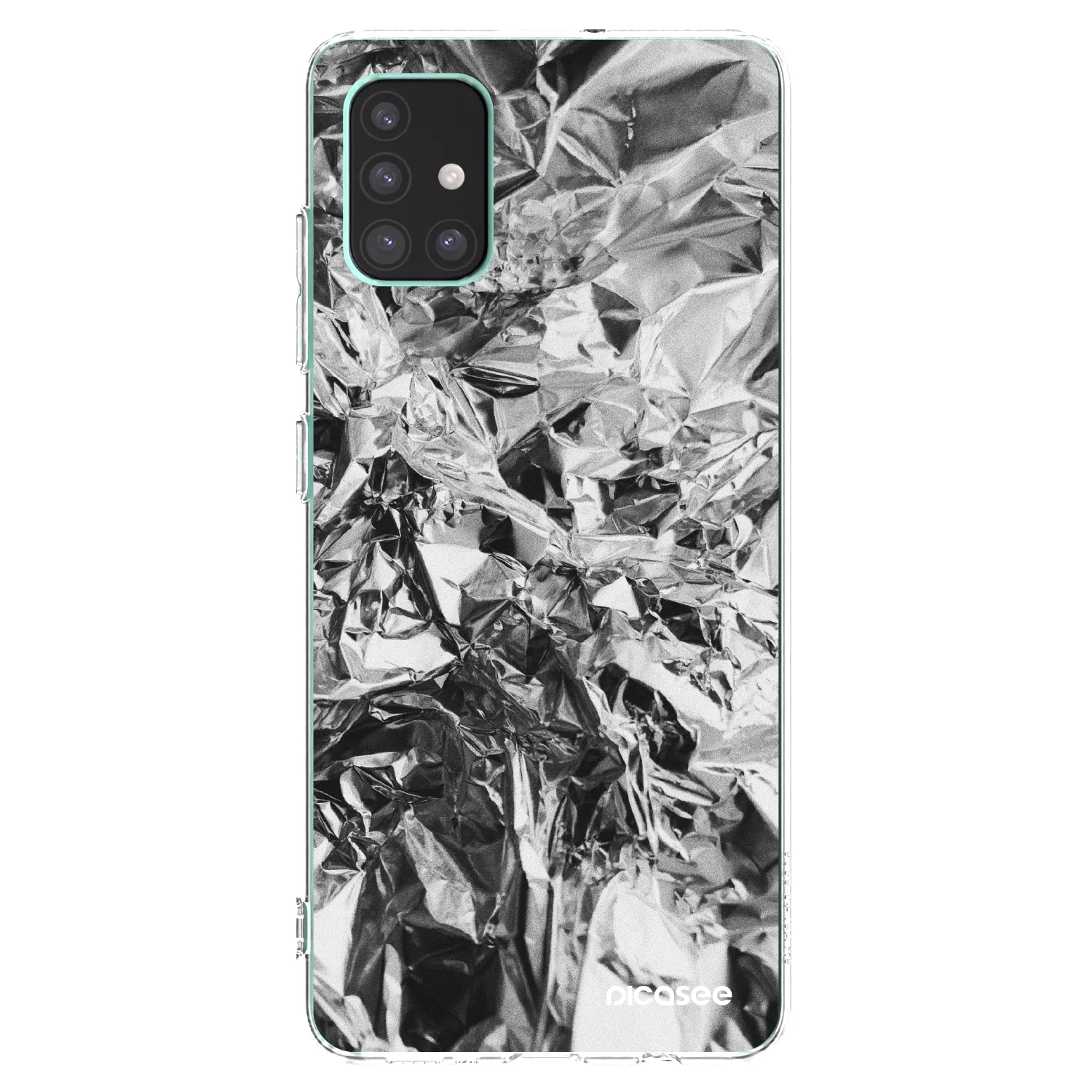 Picasee διαφανής θήκη σιλικόνης Samsung Galaxy M51 M515F - Chrome