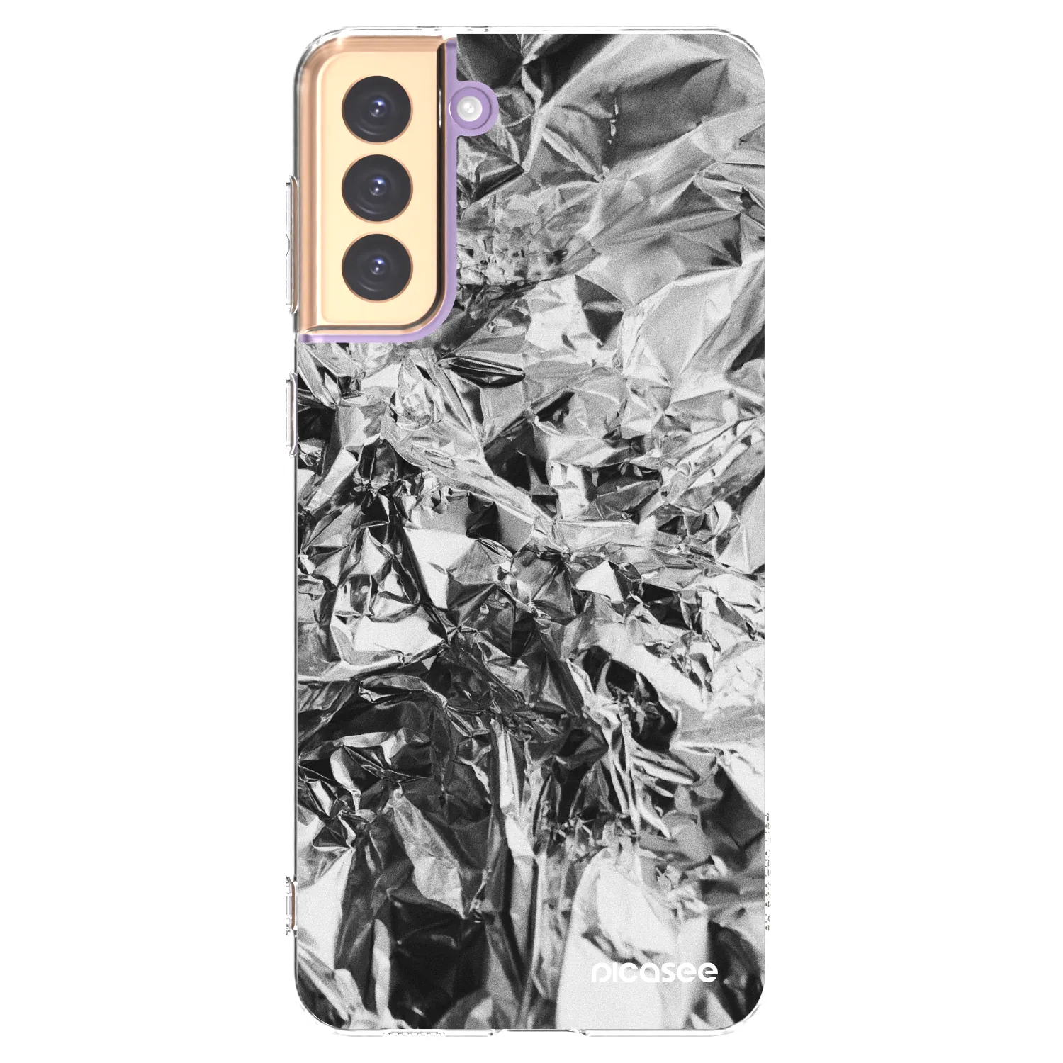 Picasee διαφανής θήκη σιλικόνης Samsung Galaxy S21+ 5G G996F - Chrome