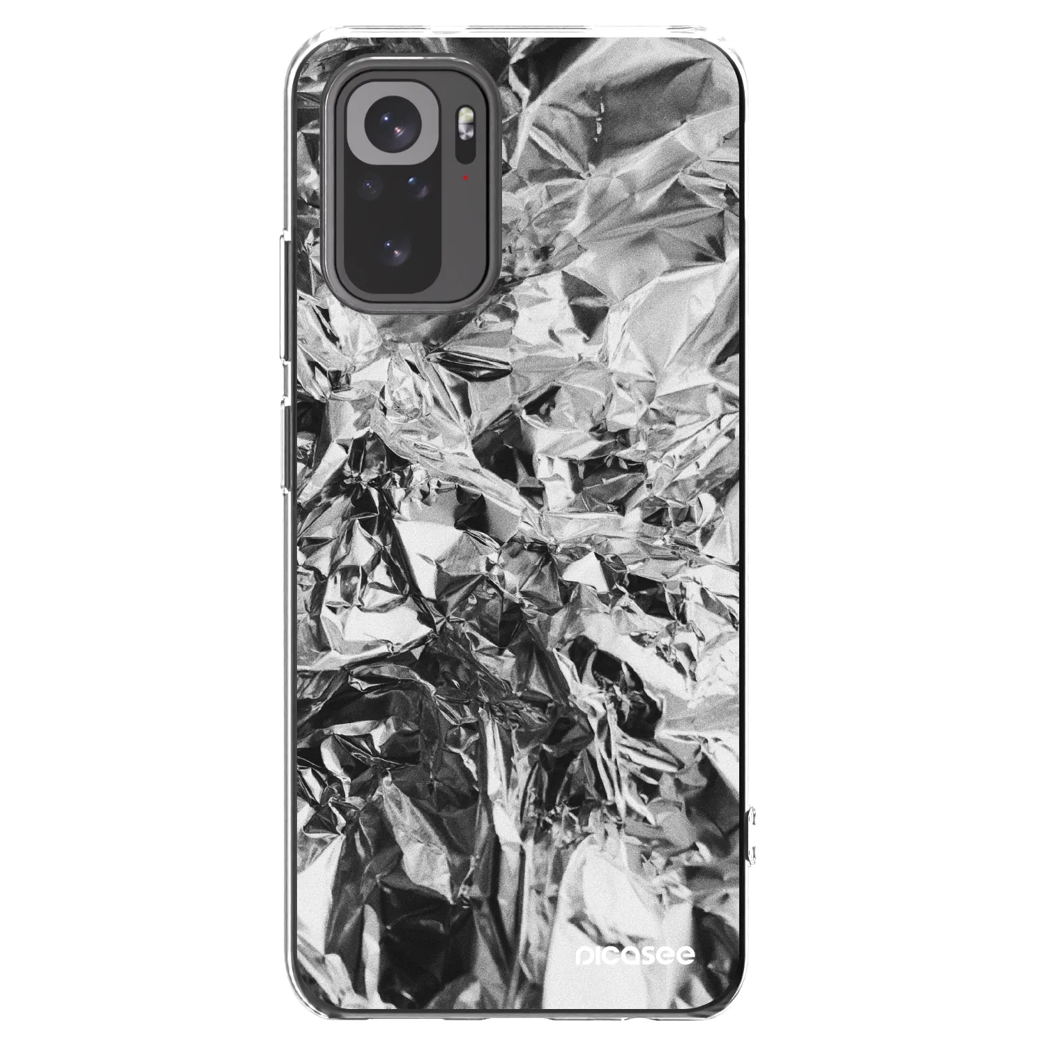 Picasee διαφανής θήκη σιλικόνης Xiaomi Redmi Note 10 - Chrome