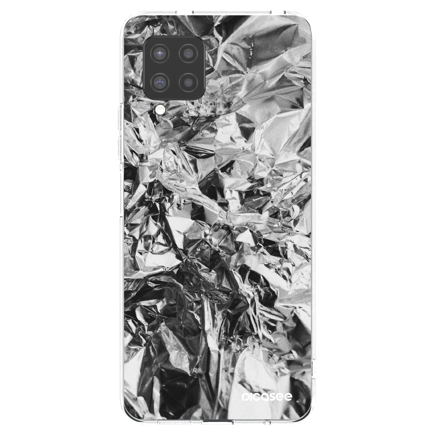 Picasee διαφανής θήκη σιλικόνης Samsung Galaxy A42 A426B - Chrome