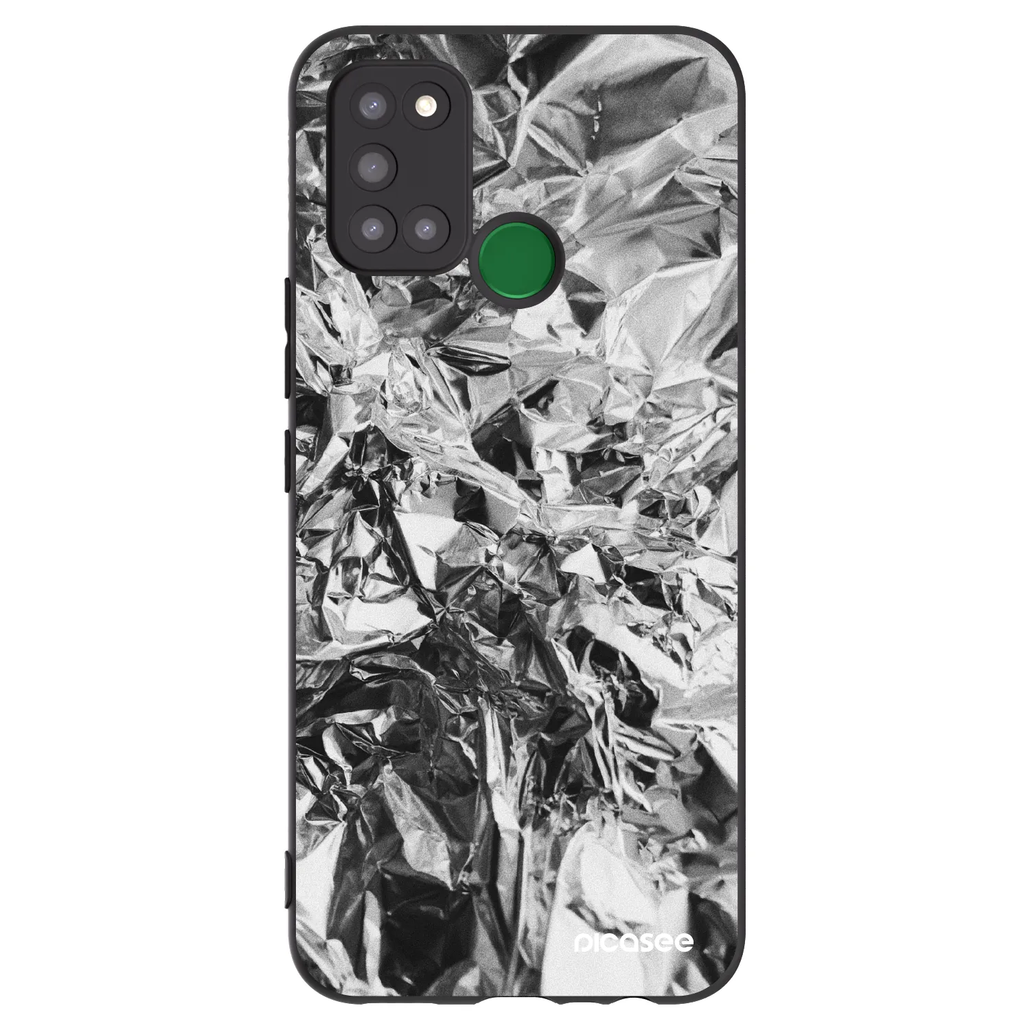 Picasee Μαύρη θήκη σιλικόνης για Realme 7i - Chrome