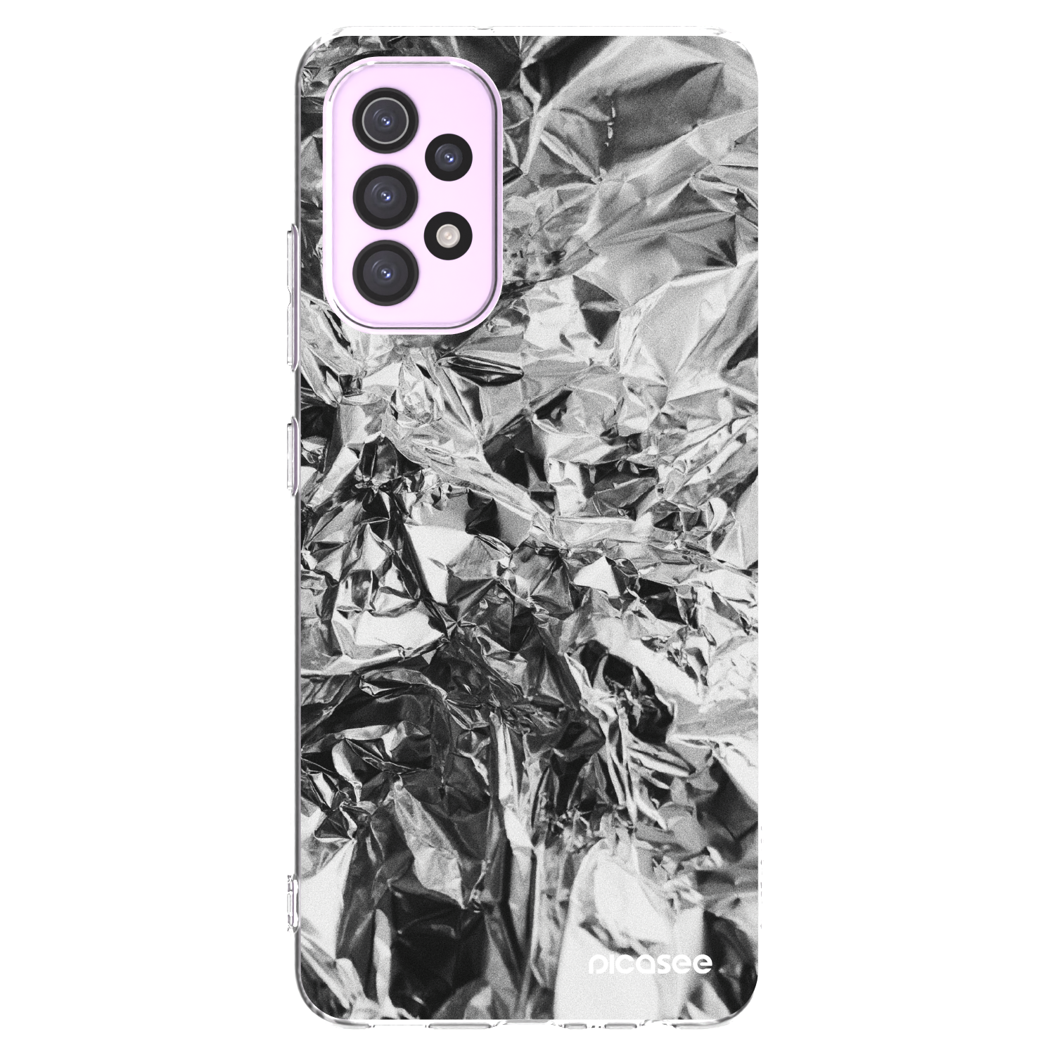 Picasee διαφανής θήκη σιλικόνης Samsung Galaxy A32 5G A326B - Chrome