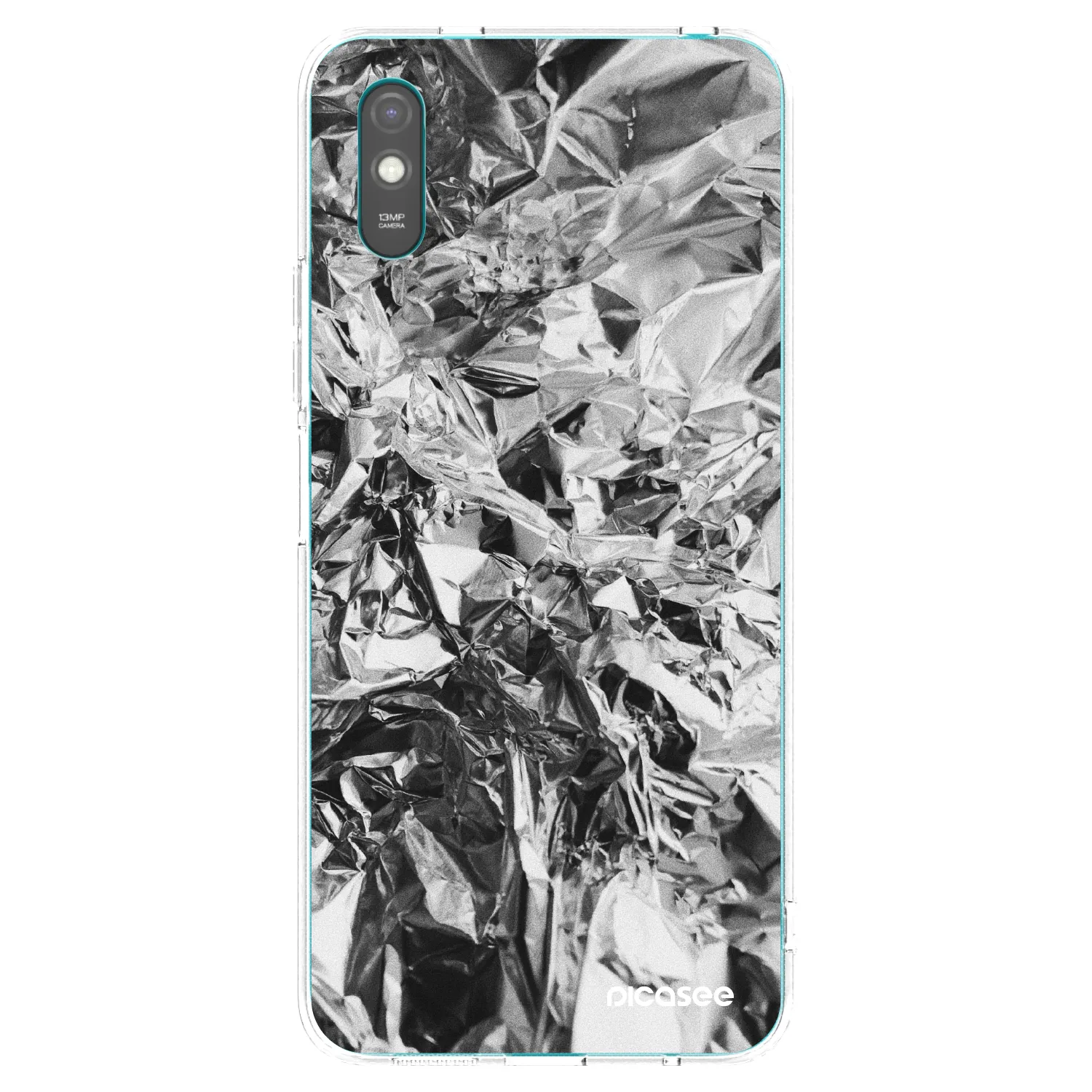 Picasee διαφανής θήκη σιλικόνης Xiaomi Redmi 9AT - Chrome