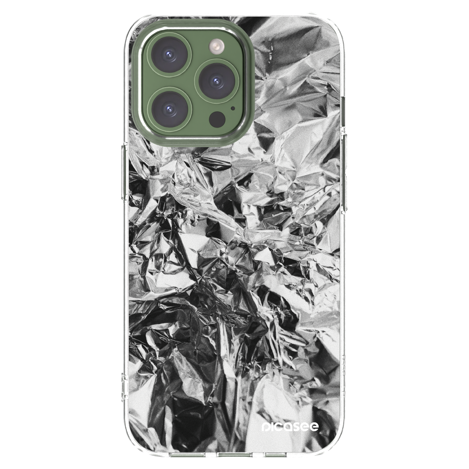 Picasee διαφανής θήκη σιλικόνης Apple iPhone 13 Pro - Chrome