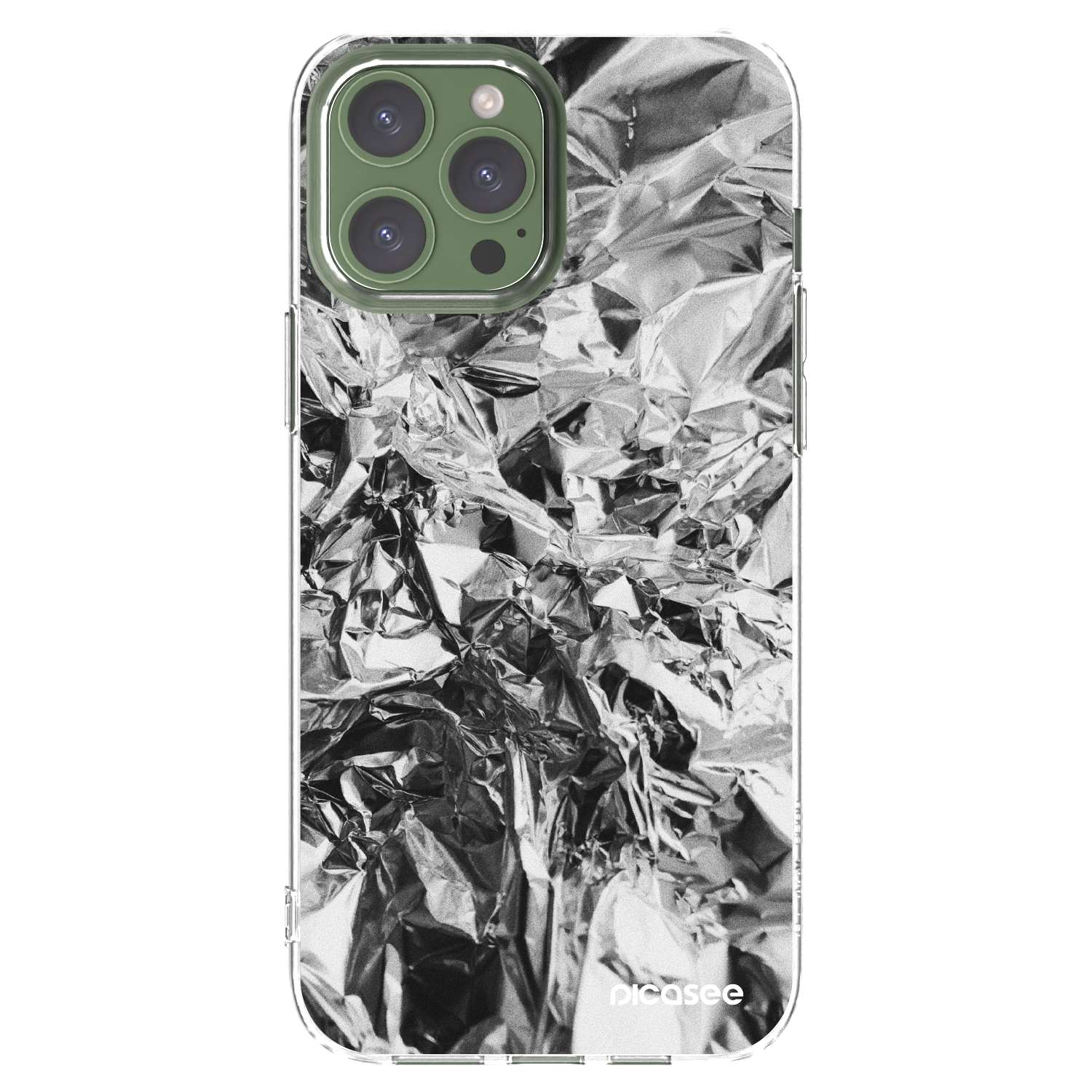 Picasee διαφανής θήκη σιλικόνης Apple iPhone 13 Pro Max - Chrome