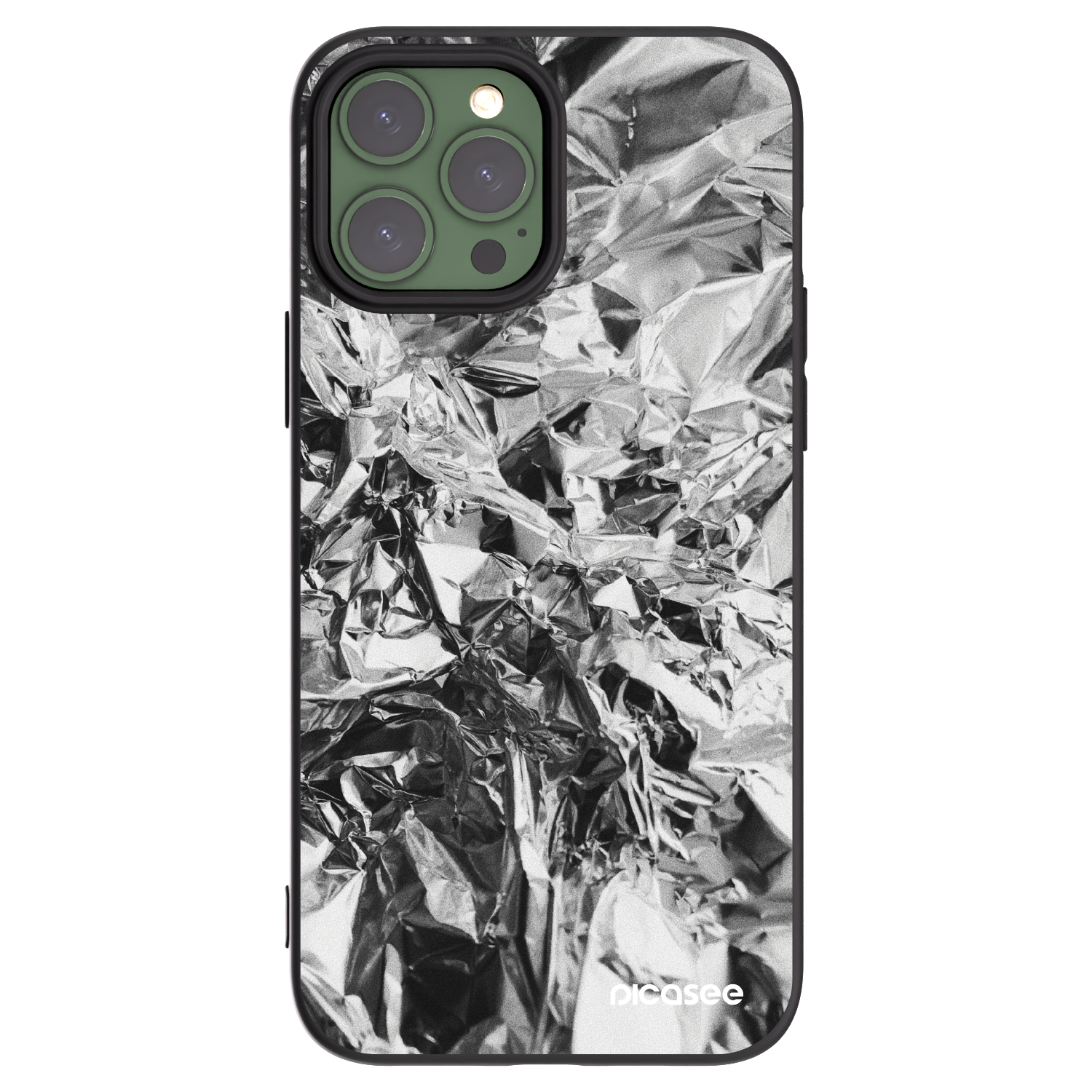 Picasee Μαύρη θήκη σιλικόνης για Apple iPhone 13 Pro Max - Chrome