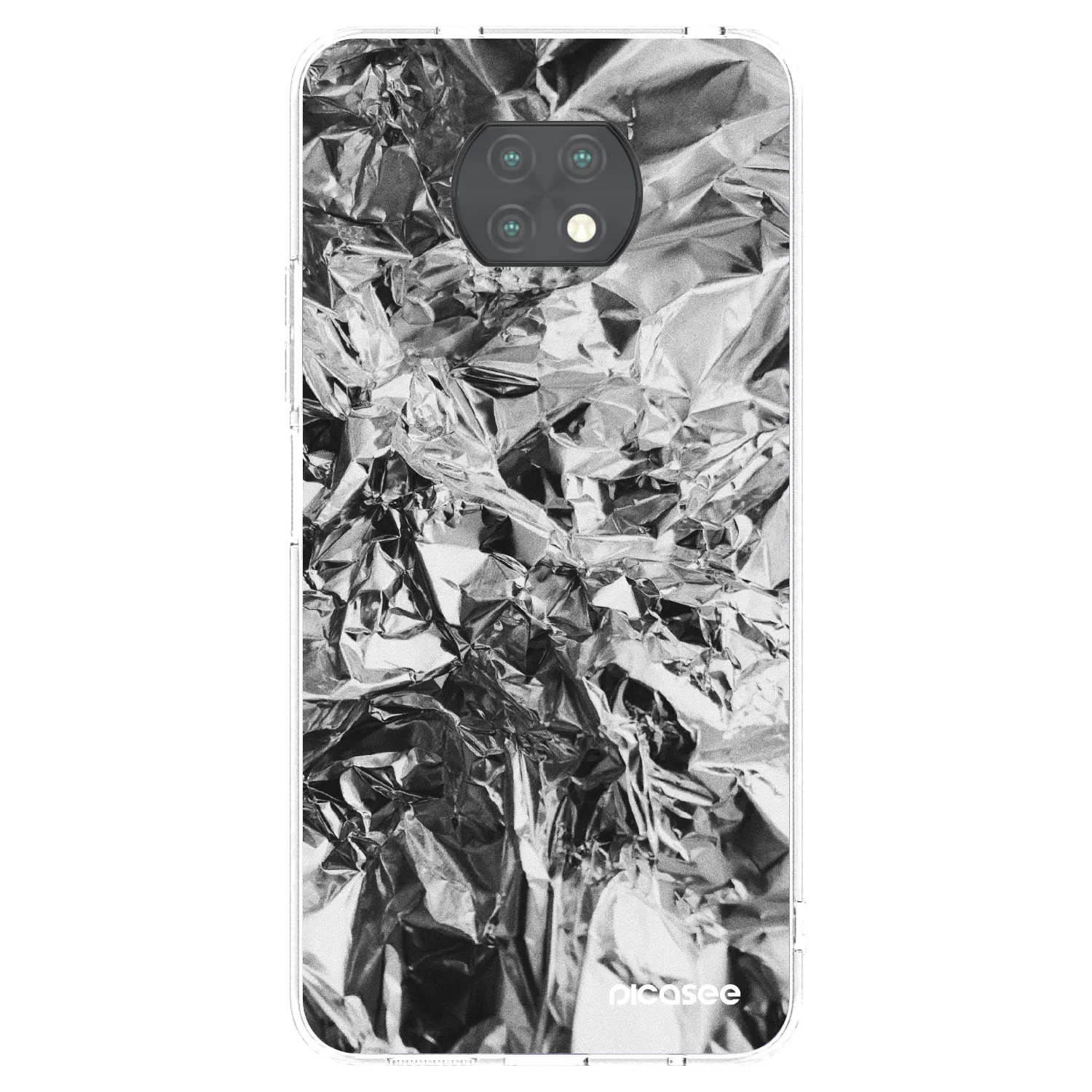 Picasee διαφανής θήκη σιλικόνης Xiaomi Redmi Note 9T - Chrome