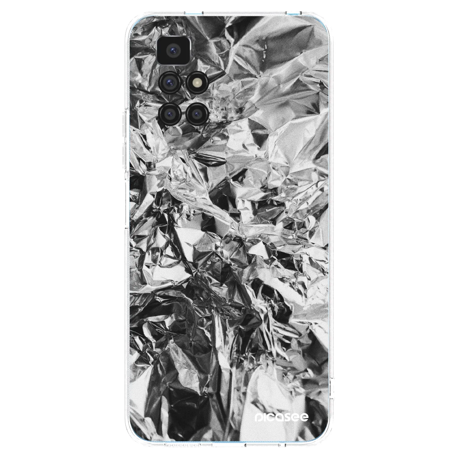 Picasee διαφανής θήκη σιλικόνης Xiaomi Redmi 10 - Chrome