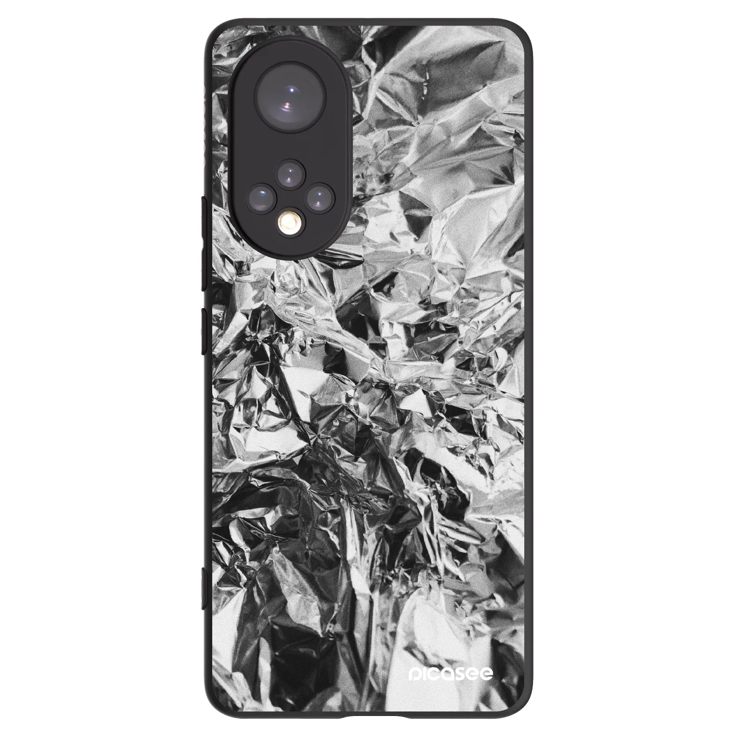 Picasee Μαύρη θήκη σιλικόνης για Huawei Nova 9 - Chrome