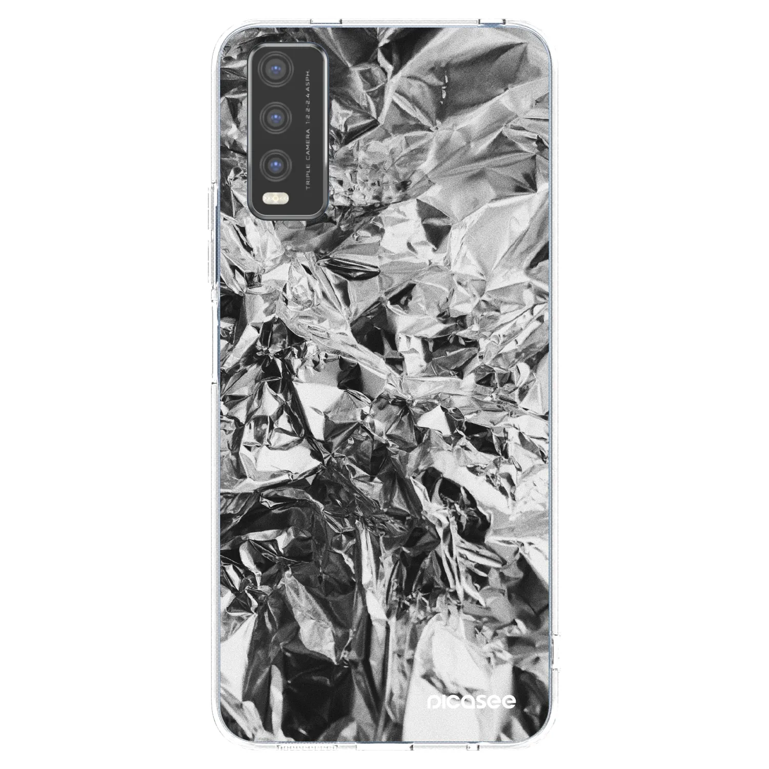 Picasee διαφανής θήκη σιλικόνης Vivo Y20s - Chrome