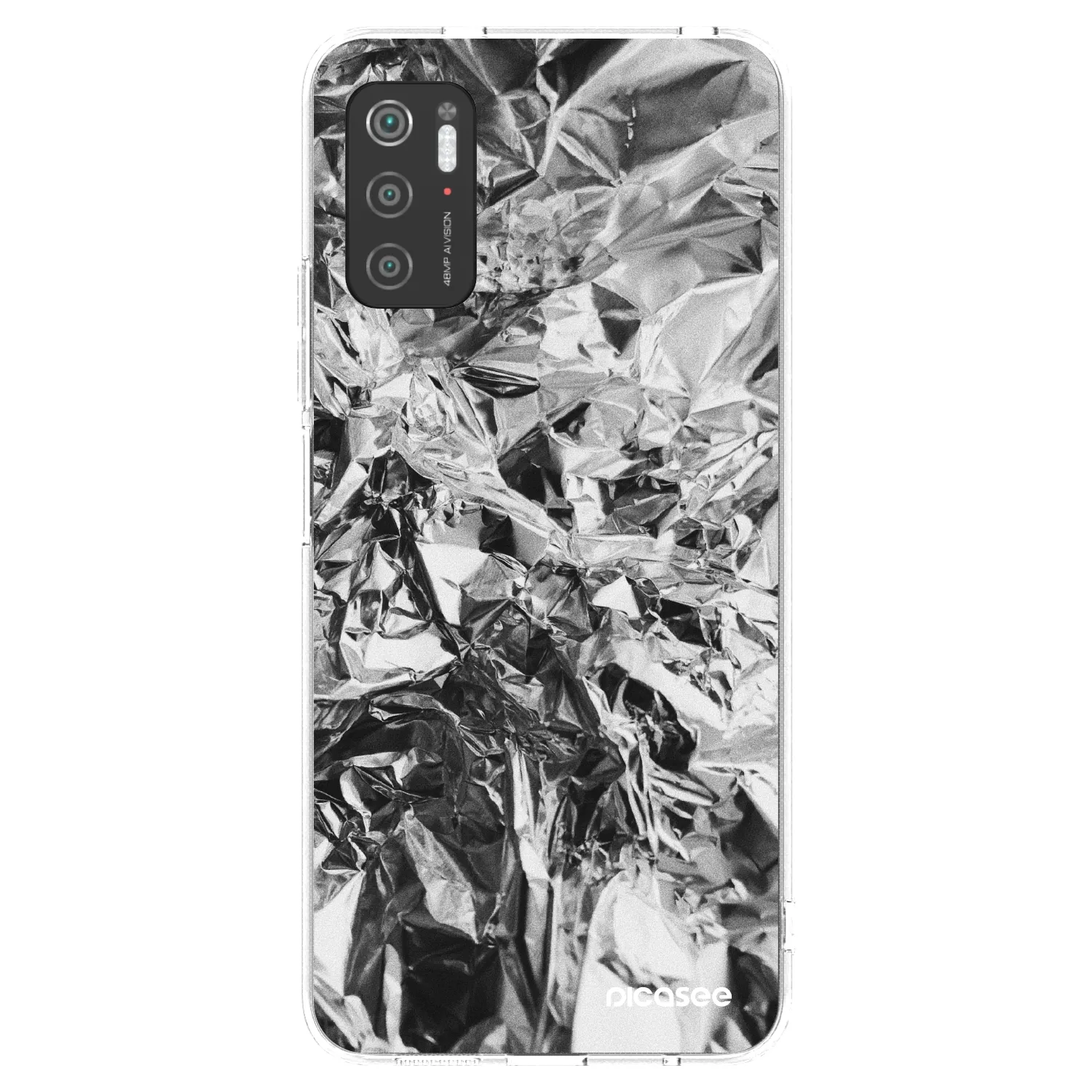 Picasee διαφανής θήκη σιλικόνης Xiaomi Poco M3 Pro 5G - Chrome