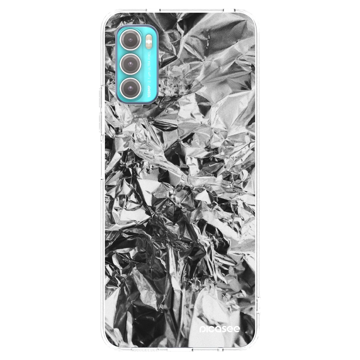 Picasee διαφανής θήκη σιλικόνης Motorola Moto G60 - Chrome