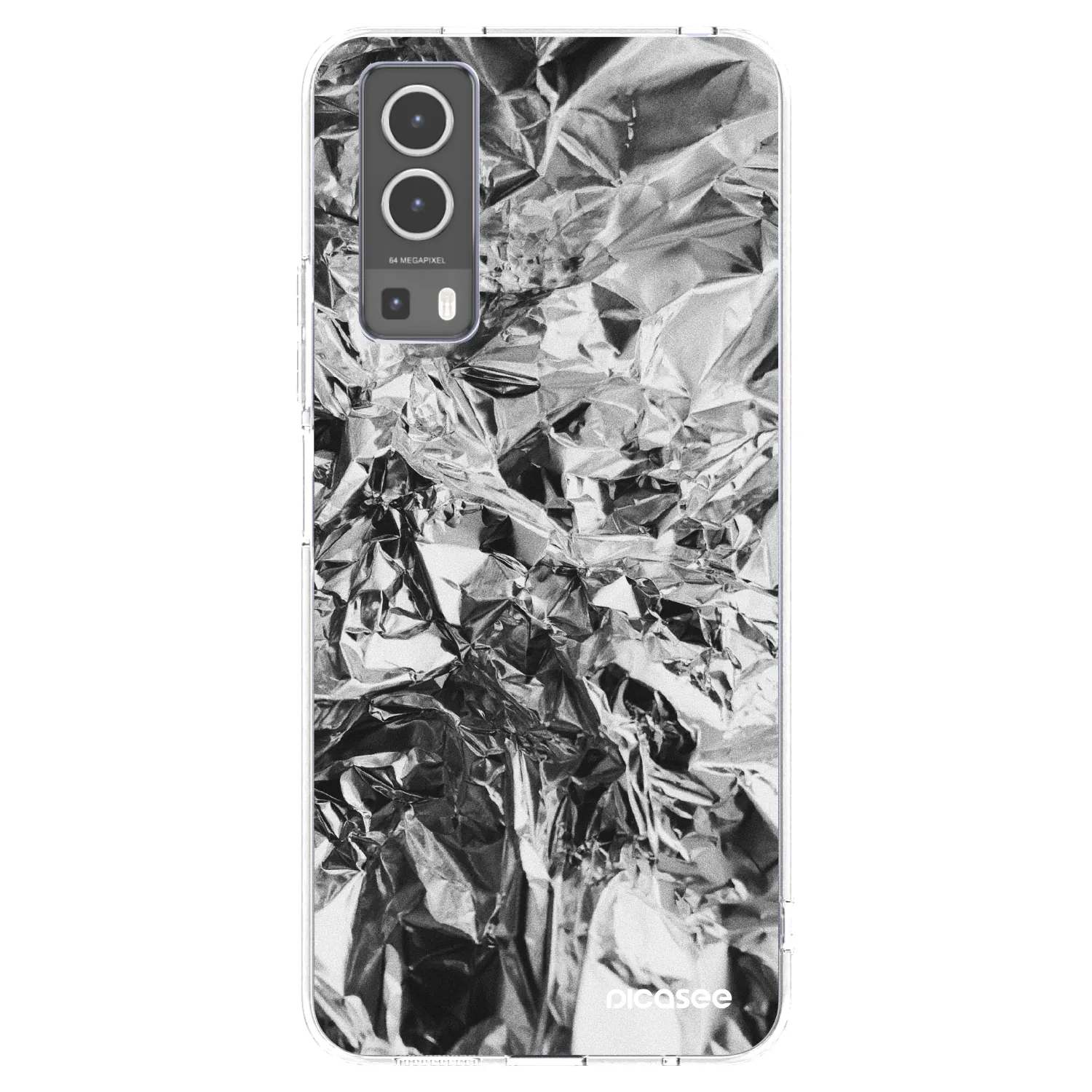 Picasee διαφανής θήκη σιλικόνης Vivo Y72 5G - Chrome