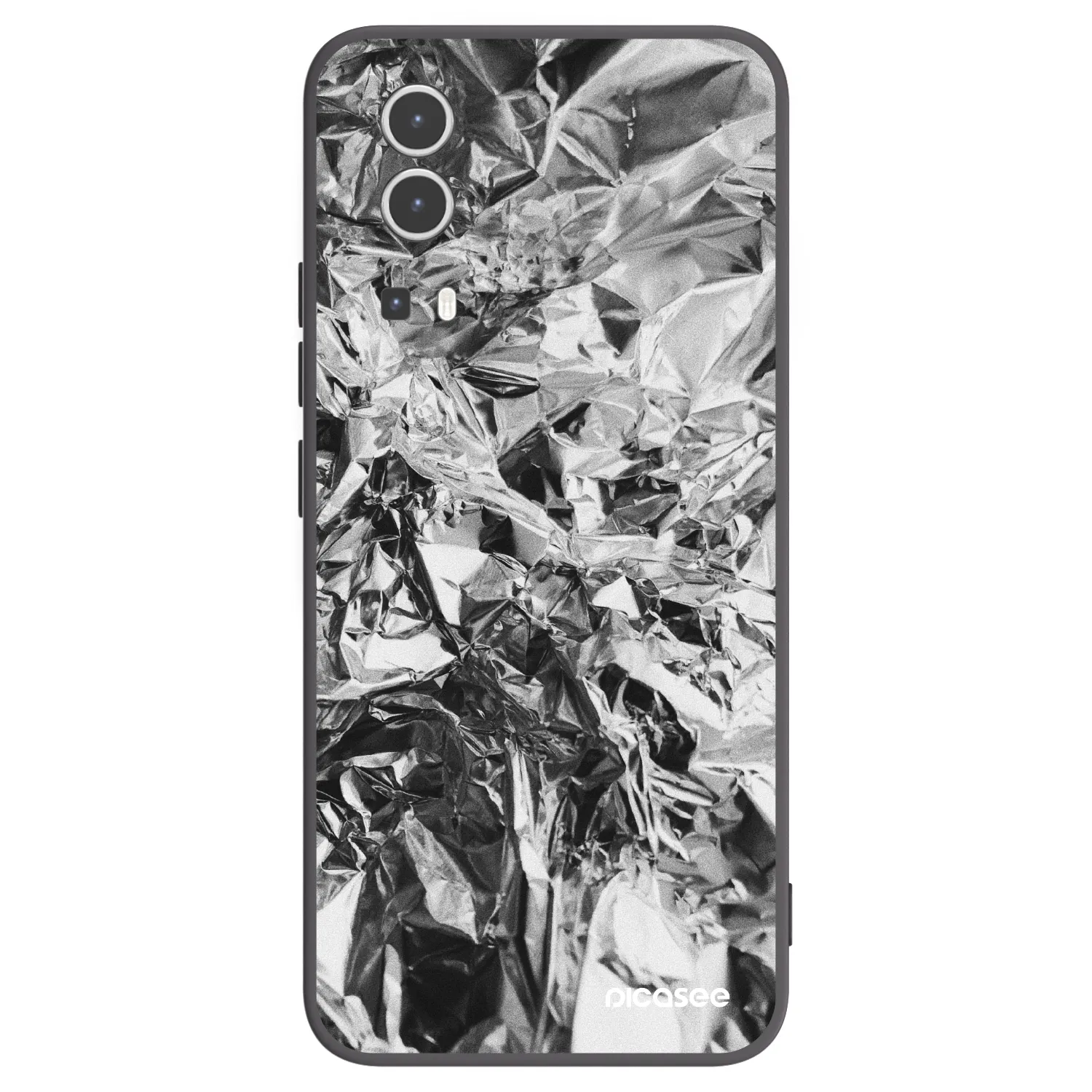 Picasee Μαύρη θήκη σιλικόνης για Vivo Y72 5G - Chrome