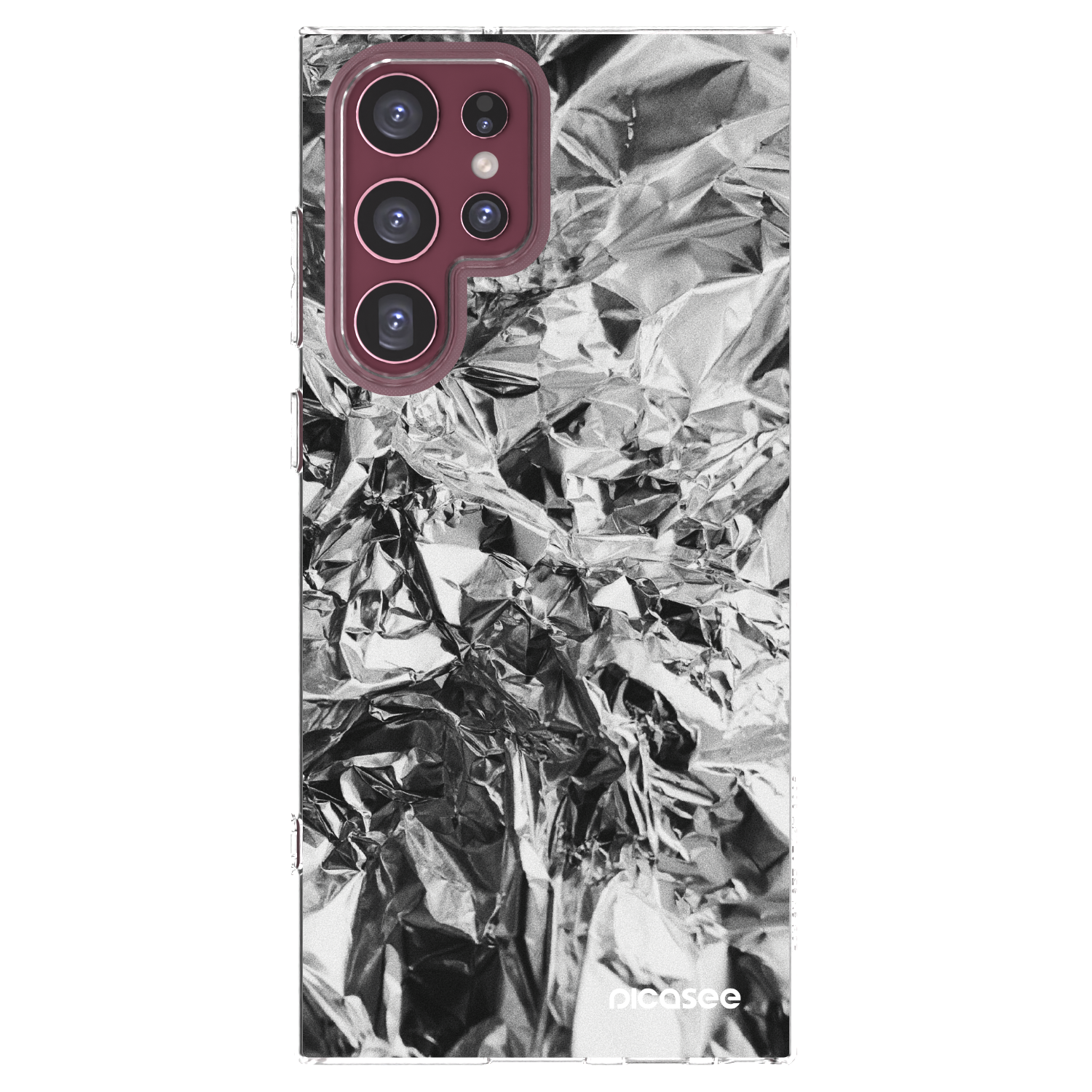 Picasee διαφανής θήκη σιλικόνης Samsung Galaxy S22 Ultra 5G - Chrome