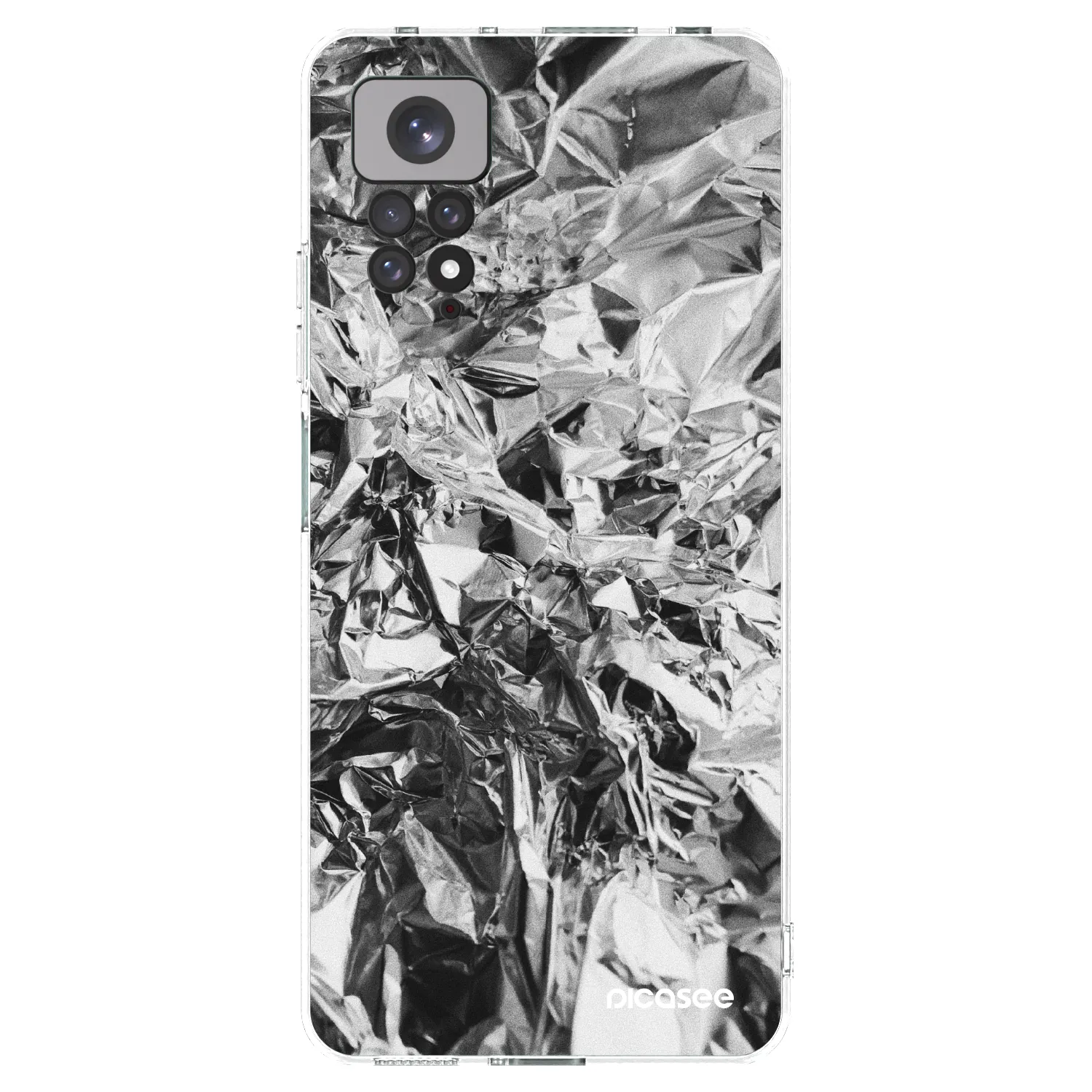 Picasee διαφανής θήκη σιλικόνης Xiaomi Redmi Note 11S 4G - Chrome