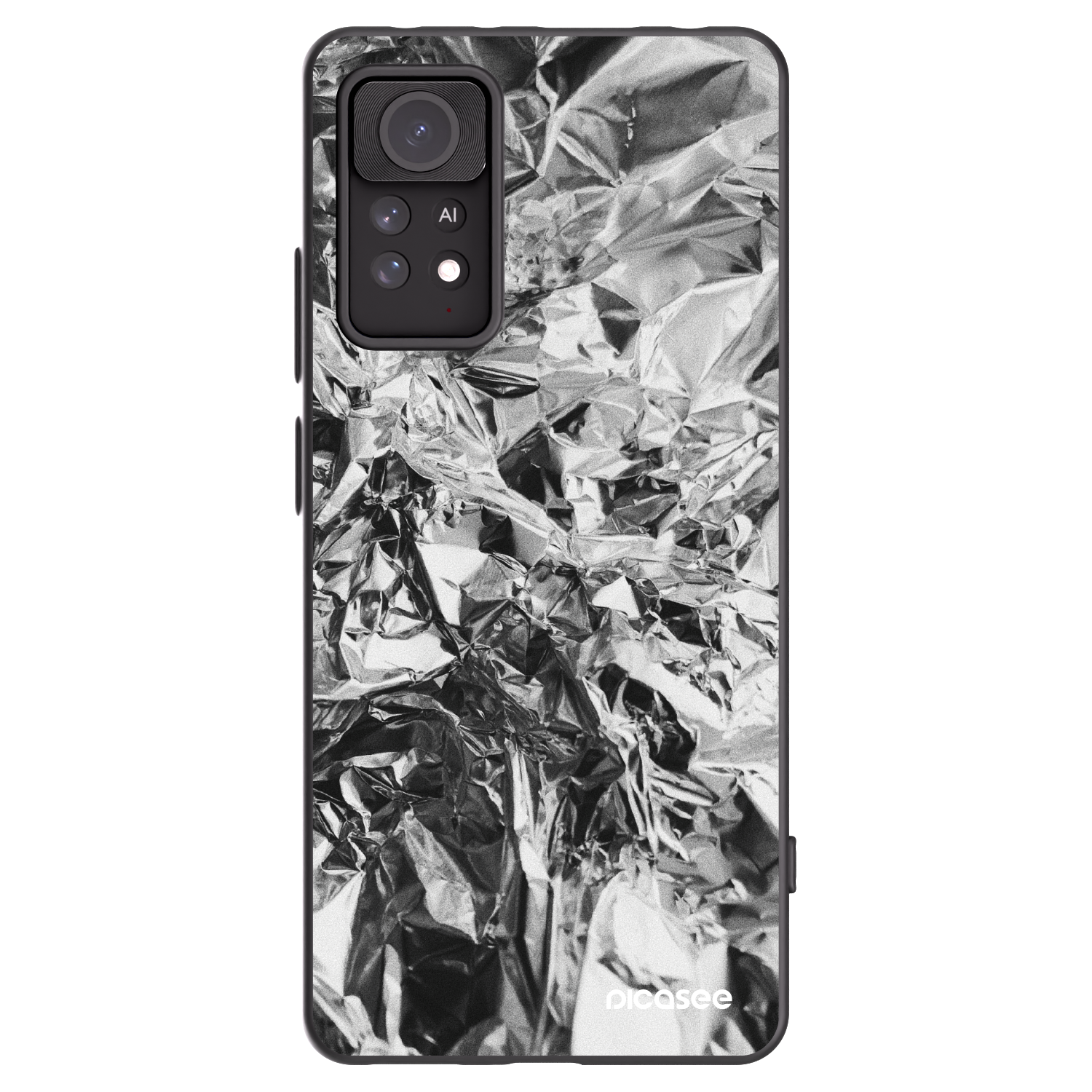 Picasee Μαύρη θήκη σιλικόνης για Xiaomi Redmi Note 11 Pro 5G - Chrome