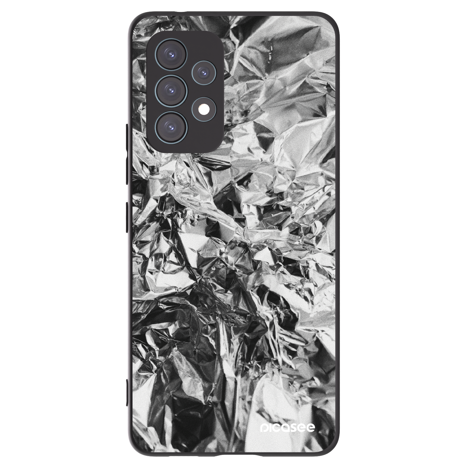 Picasee Μαύρη θήκη σιλικόνης για Samsung Galaxy A53 5G A536 - Chrome